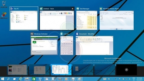 Видео, демонстриращо работата на виртуалните десктопи в Windows 9