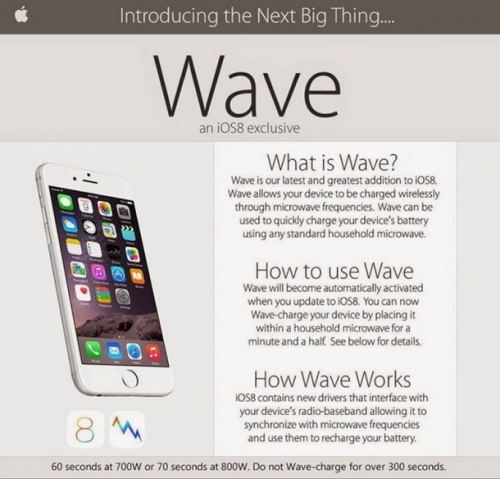 Потребителите с iOS 8 повреждат своите iPhone и iPad, като се опитват да ги заредят в микровълновата печка
