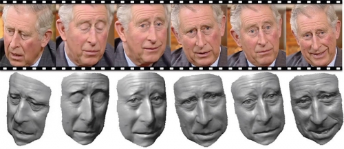 Нова технология за изграждане на 3D модел на човешко лице от филми в реално време