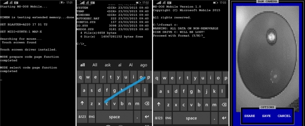 За радост на шегаджиите Microsoft представи MS-DOS Mobile