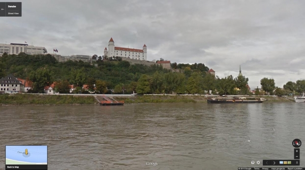 Пътешествие по Дунава с Google Street View