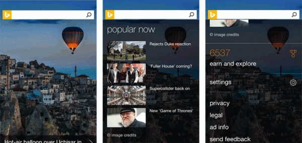 Microsoft направи пълен редизайн на мобилната страница на Bing