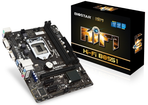 Biostar анонсира за аудиофилите дънната платка Hi-Fi B85S1