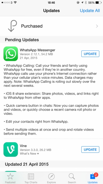 WhatsApp вече предлага гласови обаждания за iOS