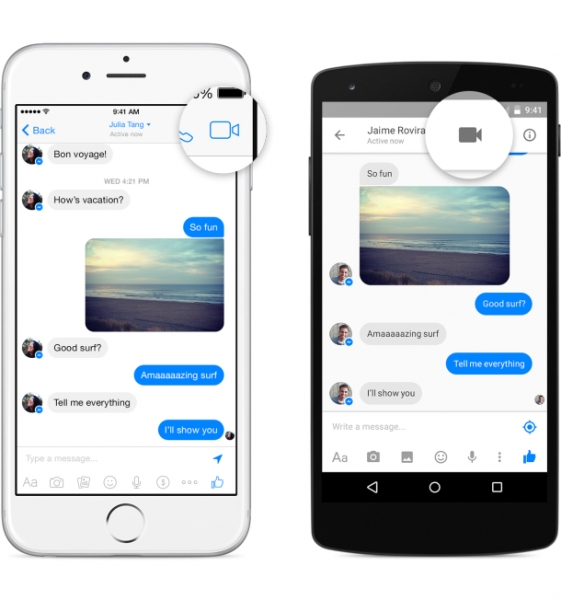 Facebook добави видео обаждания към Messenger
