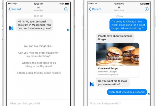 Facebook Messenger получи дигитален асистент на име М