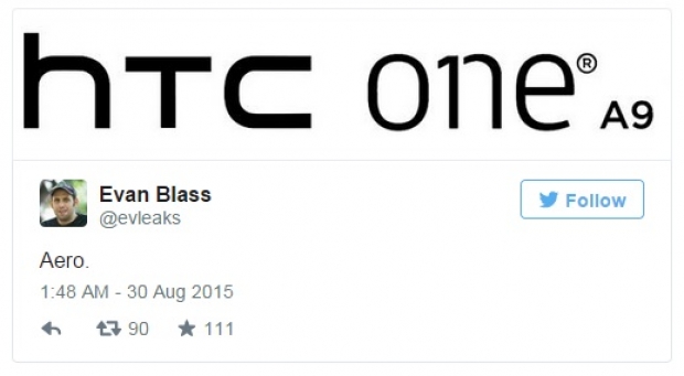 HTC One A9 е комерсиалното име на Aero