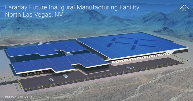 Faraday Future ще строи своя завод за електромобили в Лас Вегас