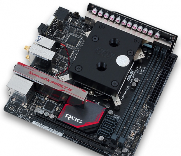 EK Water Blocks представи CPU-воден блок за дънните платки ASUS Maximus VIII Impact