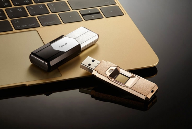 Apacer представи USB стик със скенер за пръстови отпечатъци