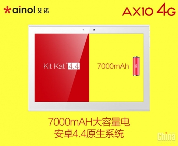 Ainol AX10: 10-инчов таблетфон с поддръжката на 4G