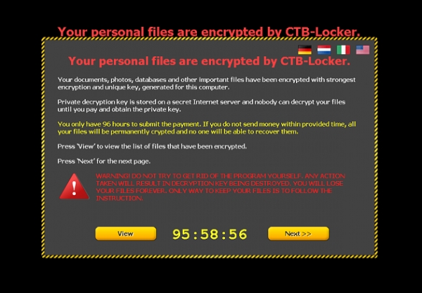 F-Secure съобщи за рязко покачване на разпространението на CTB-Locker
