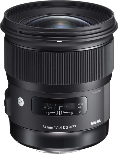 Официален анонс на пълнокадровия обектив Sigma 24mm F1.4 DG HSM Art