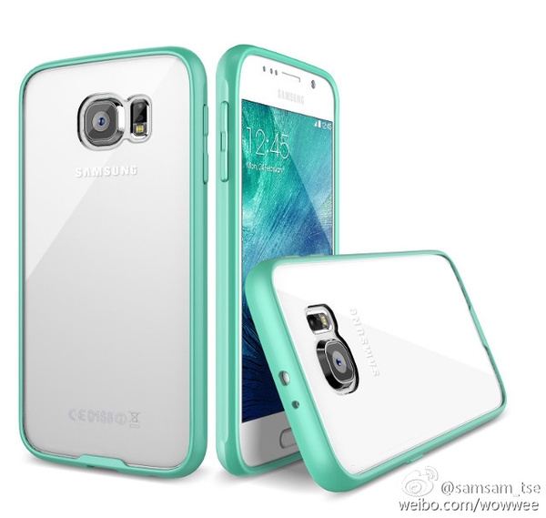 Galaxy S6 в прозрачен протектор на рендери