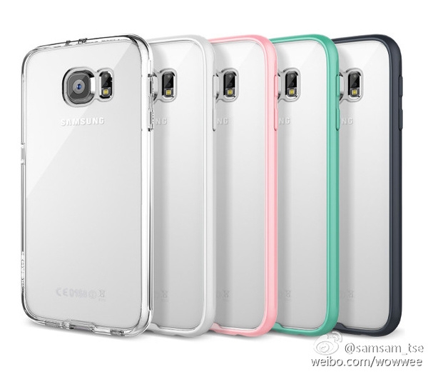 Galaxy S6 в прозрачен протектор на рендери