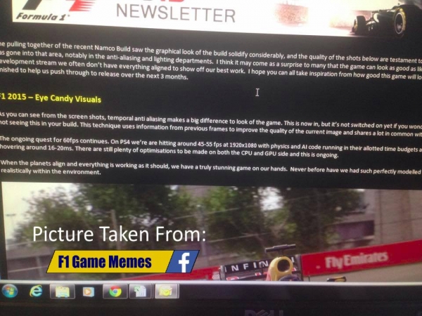 Изтекоха първите шотове от F1 2015