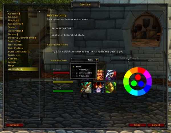 World of Warcraft ще има графични настройки за далтонисти