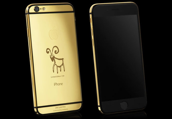 Ексклузивен златен iPhone 6 с гравирана коза за £ 2637