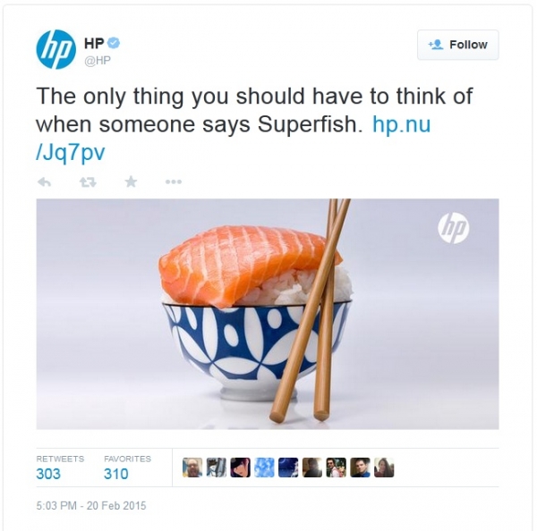 HP се подиграва на Lenovo за Superfish