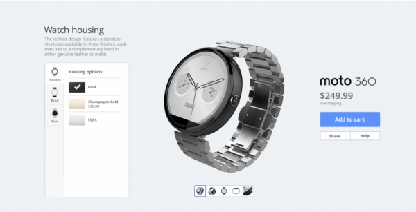 Motorola ще позволи да избираме дизайна на Moto 360 при покупка