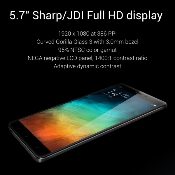 Новият Xiaomi Mi Note с 5,7-инчов дисплей – нови данни и клип