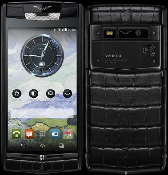 Vertu представи луксозния смартфон Pure Jet Alligator Diamonds с бяло злато, крокодилска кожа и 124 брилянта