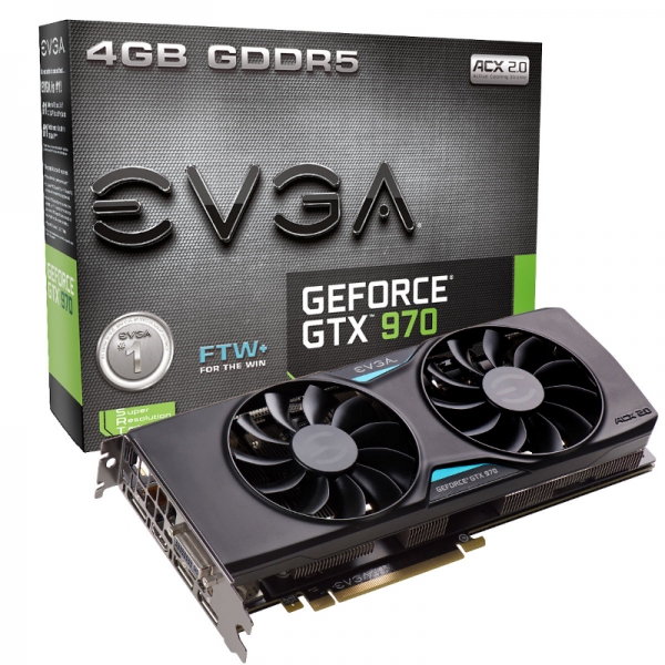 EVGA добави към асортимента си видеокартата GeForce GTX 970 FTW+ ACX 2.0