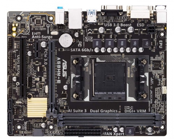 ASUS пуска в продажба платката A68HM-E за AMD FM2+ процесорите
