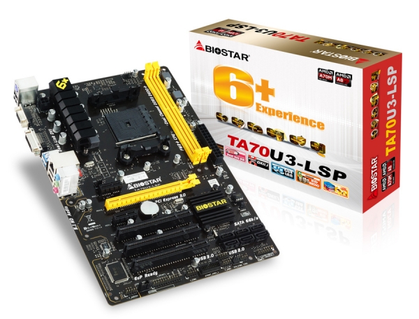Biostar представи дънната платка TA70U3-LSP, на базата на чипсета AMD A70M
