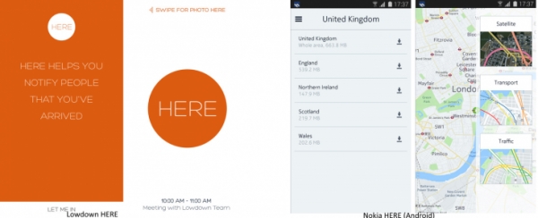 В App Store има друго картографско приложение на име HERE и Nokia не е доволна от това