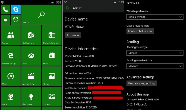 Windows 10 Mobile версия 10158 ще бъде много по-бърза от предишните компилации