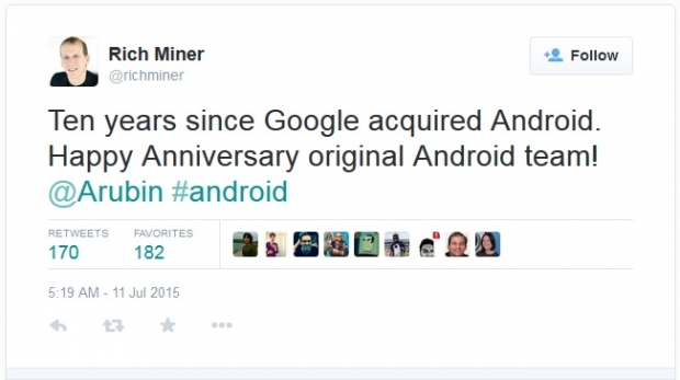 Точно преди 10 години Google закупи Android
