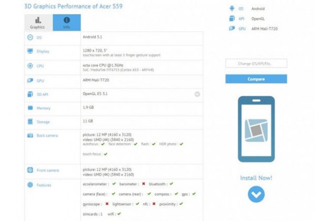 Acer подготвя селфифона S59
