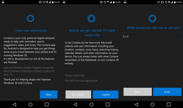 Cortana за Android вече изтече в интернет