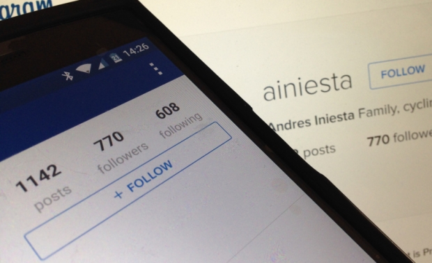 Instagram се извини заради скандала с акаунта на звездата Андрес Иниеста