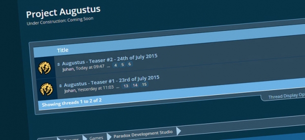 Paradox ще представи повече подробности за Project Augustus на Gamescom
