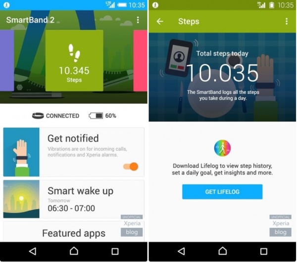 Подробности за гривната Sony SmartBand 2