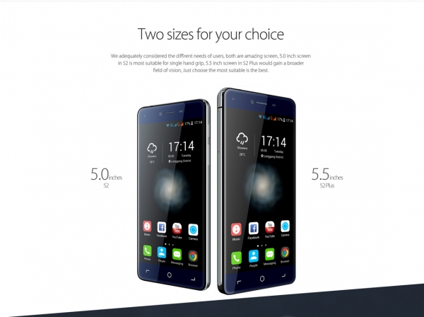 Анонс на смартфона Elephone S2 и на фаблета S2 Plus