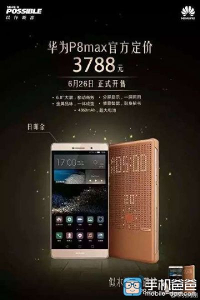 В Китай започват продажбите на топ-фаблета Huawei P8 Max