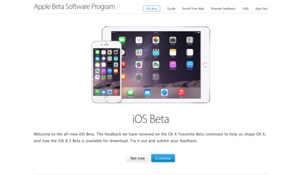 Apple стартира първата публична iOS бета с версия 8.3