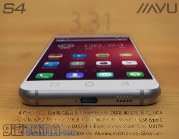 JiaYu S4 ще има алуминиев корпус и USB Type-C порт