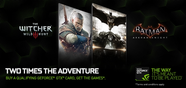 GTX970/980 ще идват с безплатни The Witcher 3: Wild Hunt и Batman: Arkham Knight