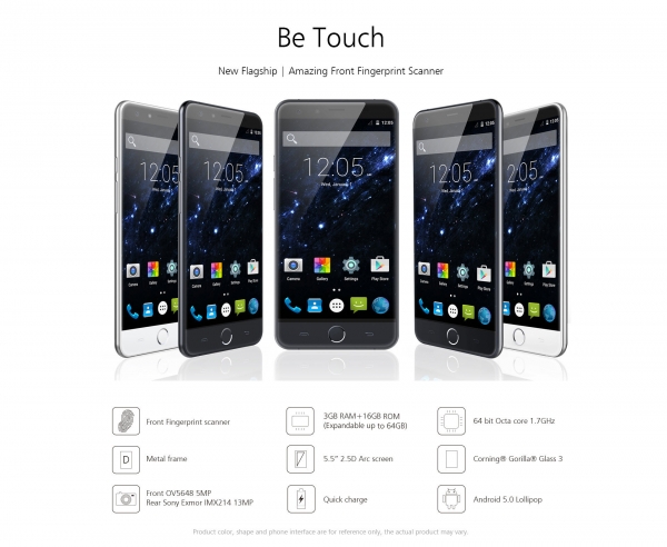 Появиха се техническите параметри и цената на смартфона UleFone Be Touch