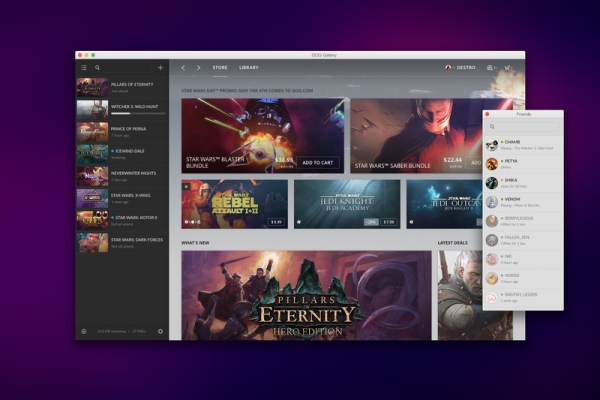 GOG.com представи собствено приложение, конкурент на Steam