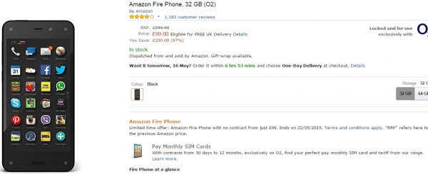 Amazon отново свали драстично цената на своя Fire Phone
