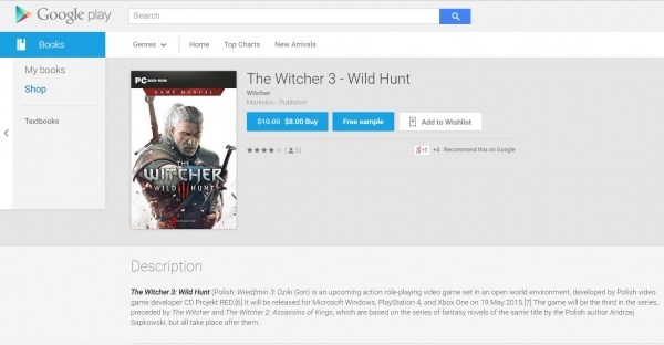 Мошеници продават копия от безплатното ръководство на The Witcher 3