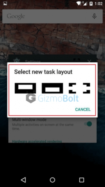В Android M е открит режим за разделяне на екрана