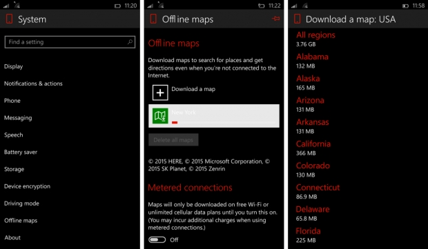 Как да заредим и използваме офлайн карти в ОС Windows 10 Mobile