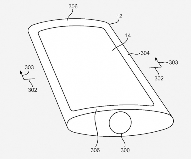 Apple получи патент за смартфон с изпъкнал дисплей