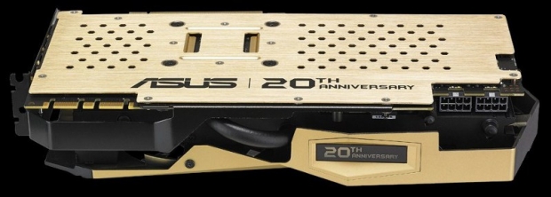 ASUS официално представи видеокартата GeForce GTX 980 Ti 20th Anniversary Gold Edition